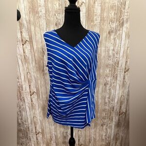 Liz Claiborne Sleeveless V-Neck Shirt | Size M